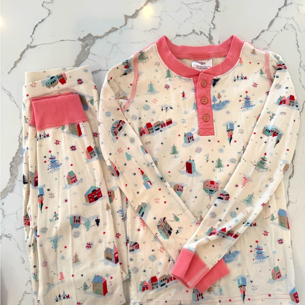 Hanna Anderson Holiday Pajamas Long John’s